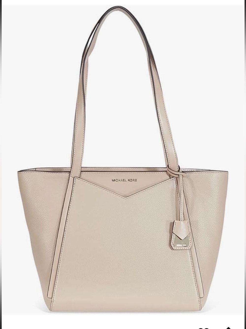 🔥NWT Michael Kors Whitney Soft Leather Taupe Tote